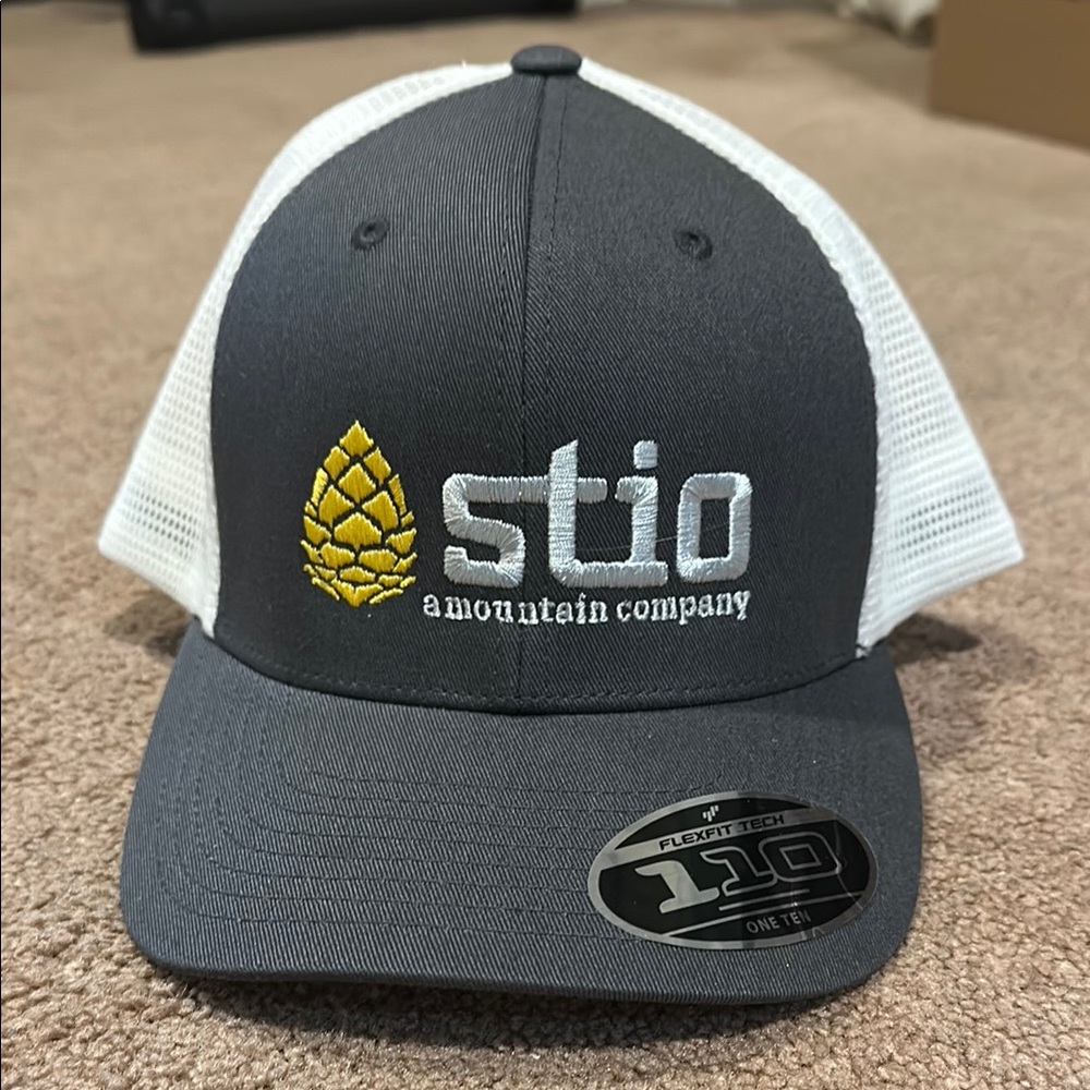 Stio Gray and White Trucker Hat